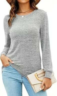 Women's Long Sleeve Shirts Tunic Tops XXL